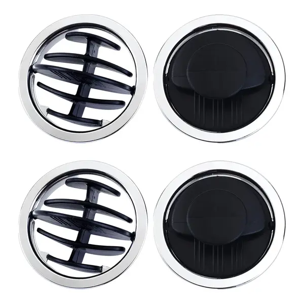 2 Direcionadores Difusor Ar Climatizador Resfriar Preto