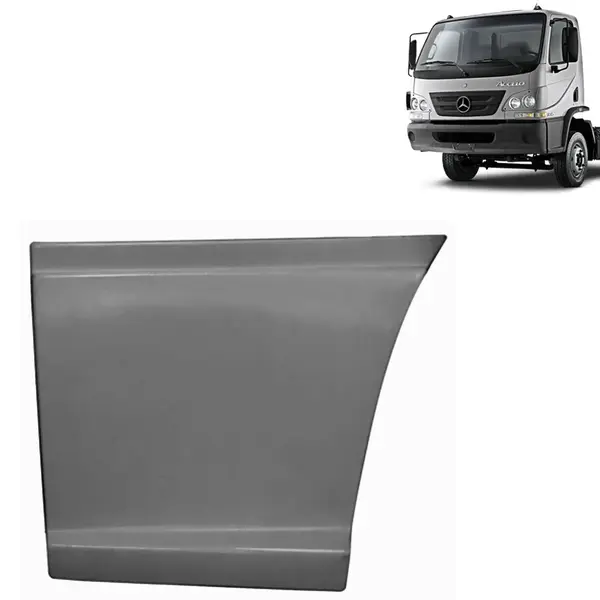 Acabamento Extensão Porta Para Caminhão Mercedes-Benz Accelo Lado Esquerdo Cinza