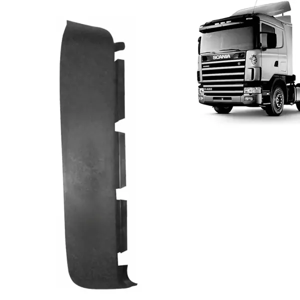 Acabamento Externo Defletor Coluna para Caminhão Scania S4 R114 / R124 / R164 Lado Direito