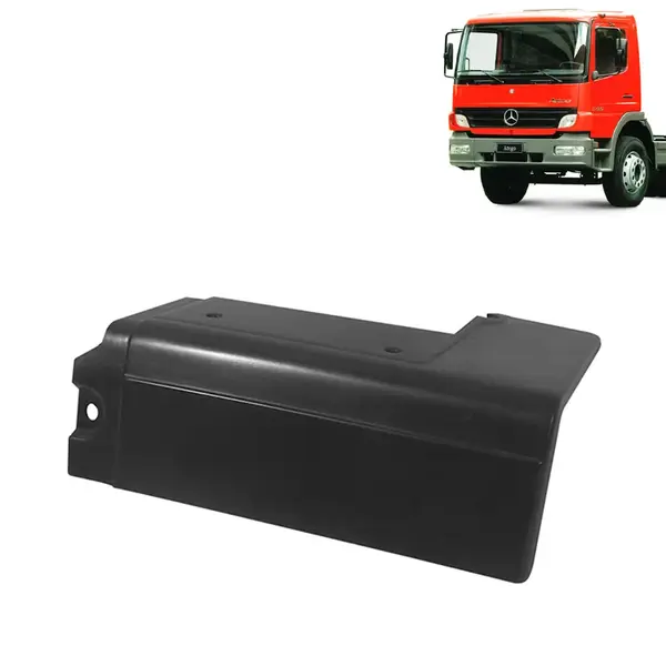 Acabamento Traseiro Para-Lama para Caminhão MB Atego Cabine Simples Lado Esquerdo