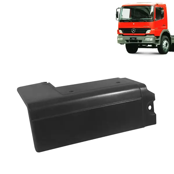 Acabamento Traseiro Para-Lama para Caminhão MB Atego Cabine Simples Lado Direito