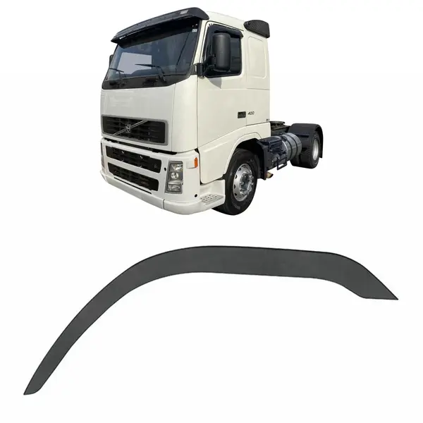 Alongador de Paralamas para Volvo FH FM 2004-2014 Lado Esquerdo em Plástico Resistente