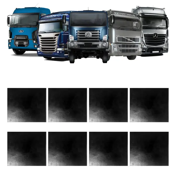Aparabarro Caminhão Carreta Universal 70X60 sem Suporte 8PÇS