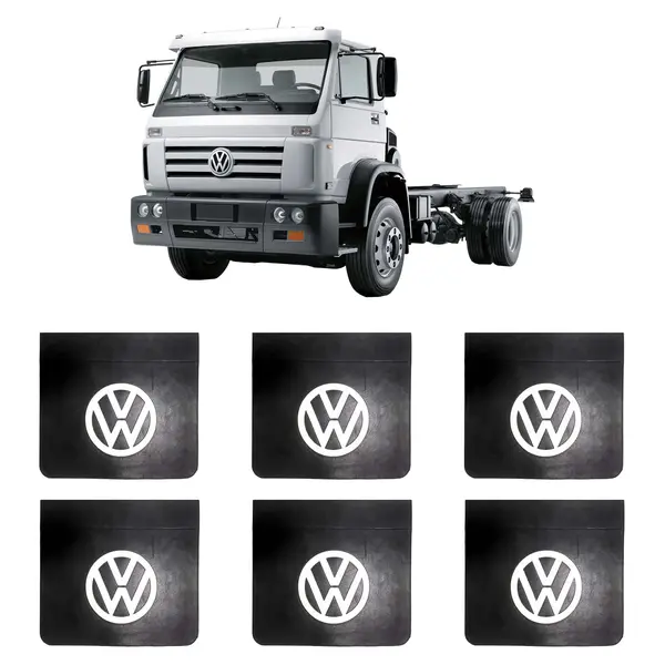 Aparabarro Original Traseiro Caminhão VW 455X400MM 6PÇS