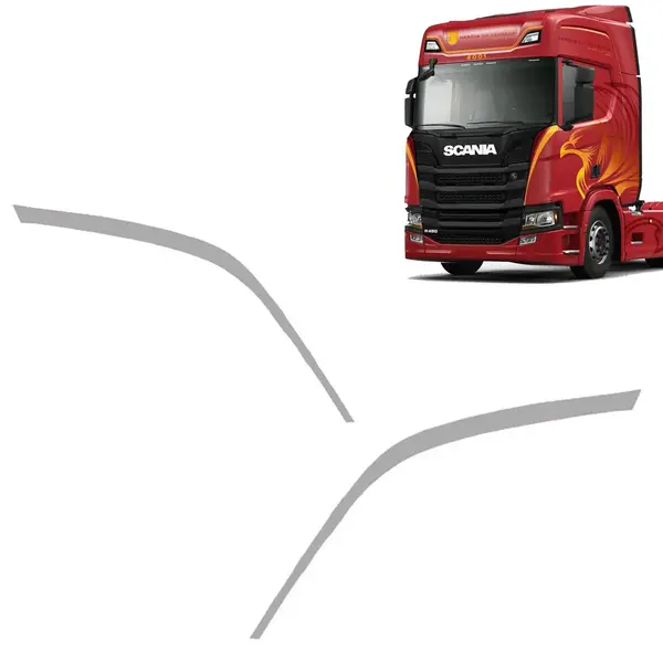 Aplique Inox Entrada de Ar para Caminhão Scania NTG após 2020 R / S