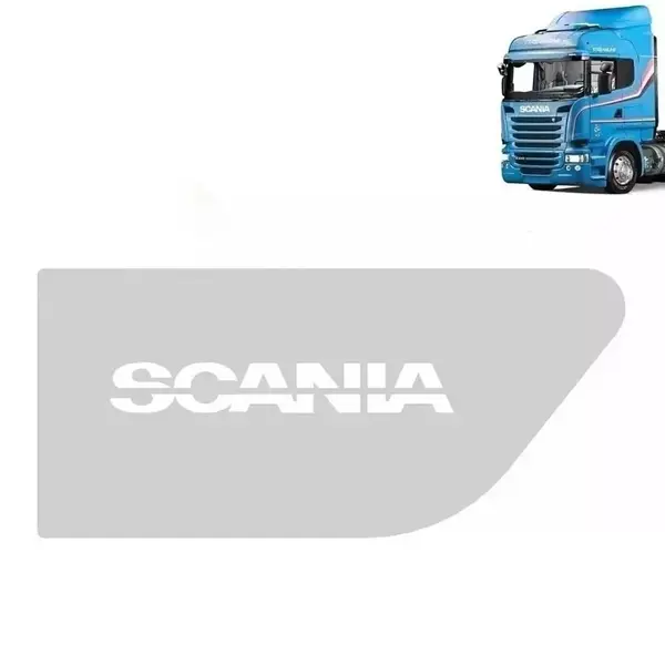Aplique Inox Para-Lama Inferior Cabine para Caminhão Scania S4 / S5 1998 á 2018