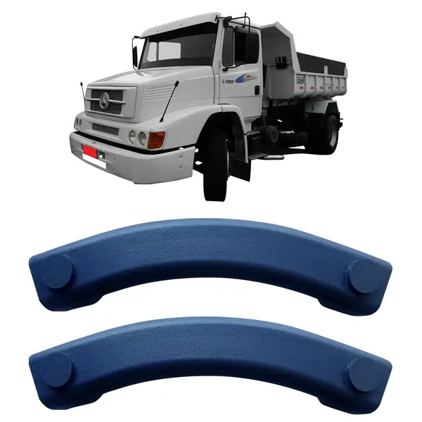 Apoio Braço Puxador Porta Caminhão MB 1620 a Partir 1999... Azul Par