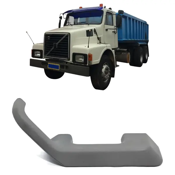 Apoio Descansa Braço Caminhão Volvo 82 até 89 Cinza Esquerdo