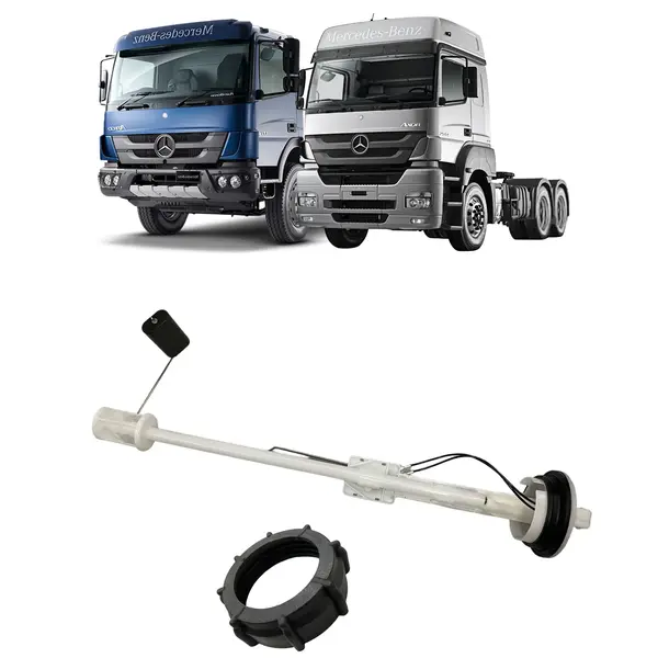 Boia Tanque Retangular 300 Litros Caminhão MB Atego Axor