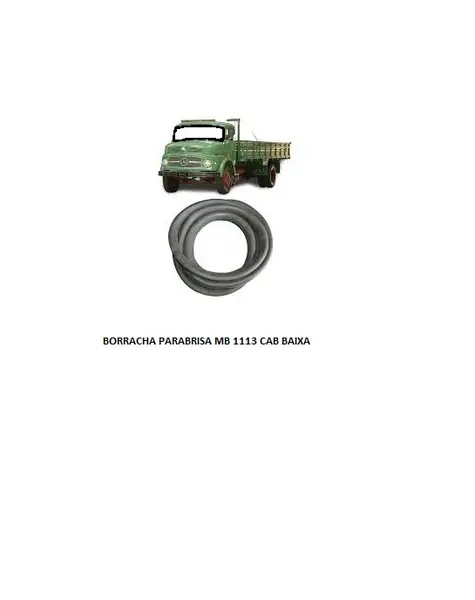Borracha Parabrisa MB 1113 Cab Baixa