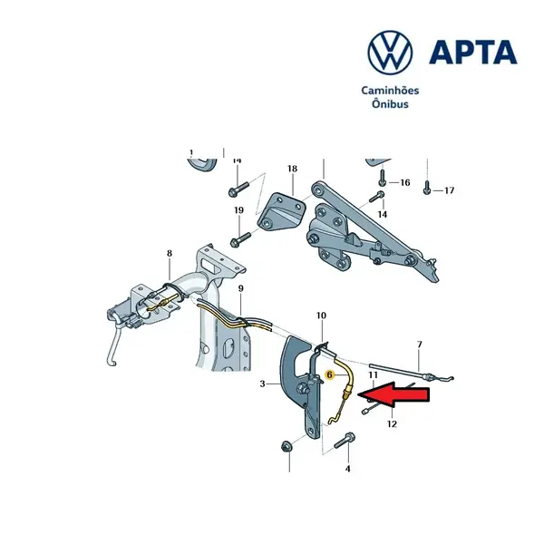Cabo VWCO 23B898171A