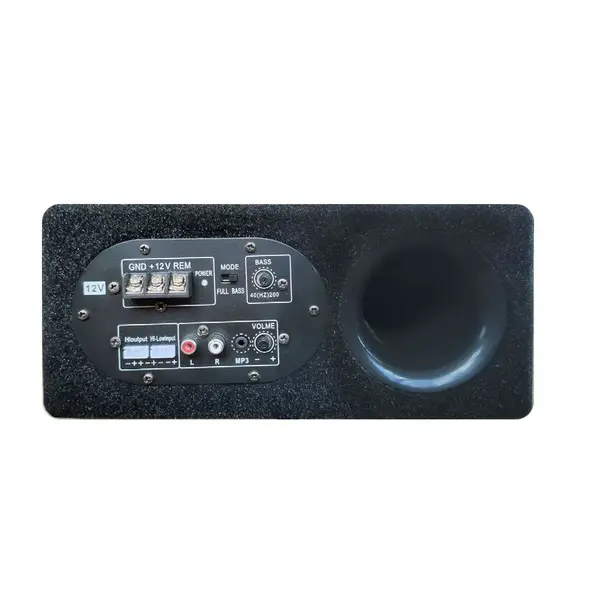 Caixa de Som Slim Amplificada para Caminhão Subwoofer 8 Polegadas 200W drive 75w RMS 4 Ohms