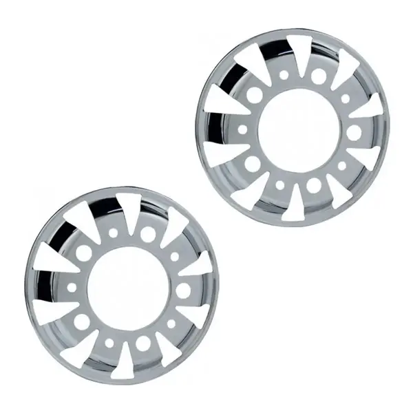 Calota Aro 22,5 10F Inox Sport Caminhão MB VW Volvo Sc Ford Par