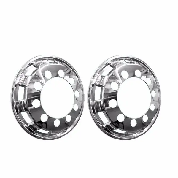 Calota Dianteira Para Caminhão Cromada Aro 22,5 Jetta (par)