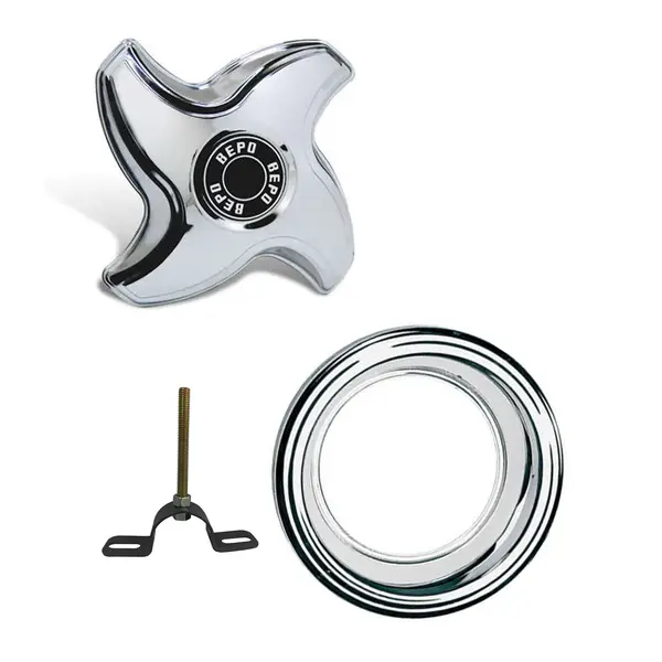 Calota Traseira com Aro Cromado MB VW Ford Gm Aro 16 com Sup
