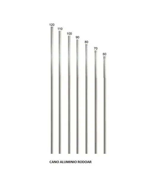 Cano Aluminio Rodoar 0,60 ate 1,20MT