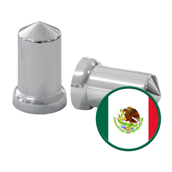 Capa Cromada Porca Caminhão 32 33 Mm Mexicana KIT c/ 50PÇ