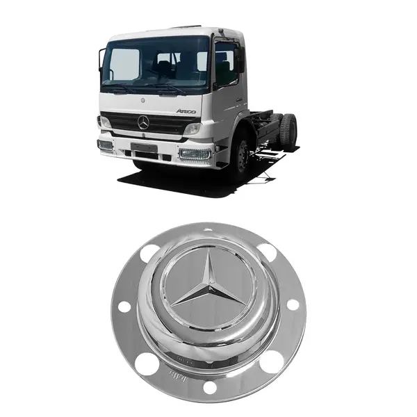 Capa Cubo Roda Dianteira Caminhão MB Atego Cubo Menor (unitario)
