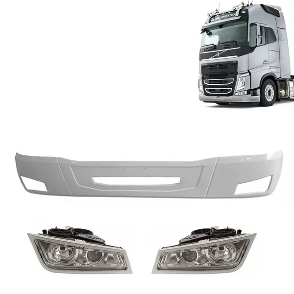 Capa de Para-choque Envolvente para Caminhão Volvo 2015 á 2022 com Faróis