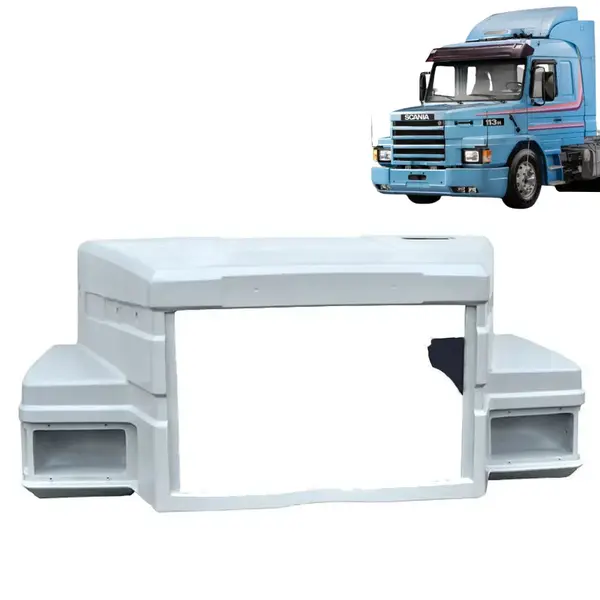 Capo Motor Curto em Fibra para Caminhão Scania T 113 / 143 Para-Lama Longo