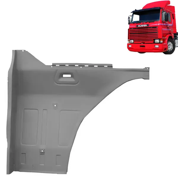 Chapa Estribo para Caminhão Scania R112 / 113 / 142 / 143 Lado Esquerdo