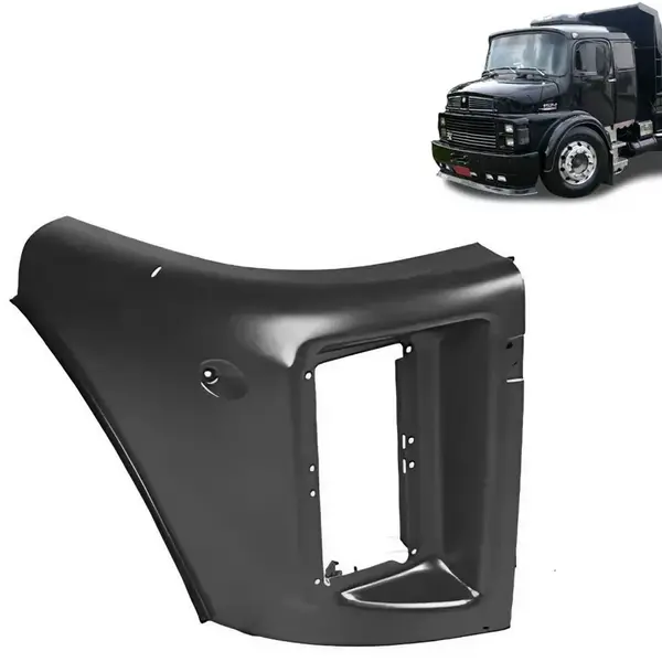 Chapa Lateral Cabine Farol para Caminhão MB 1519 / 1524 / 1525 Lado Direito