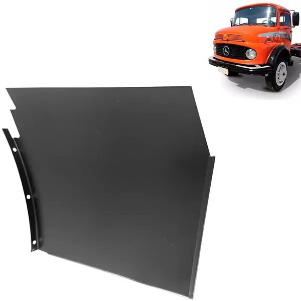 Chapa Lateral Estribo para Caminhão MB 1113 / 1513 / 1313 / 1518 Lado Esquerdo
