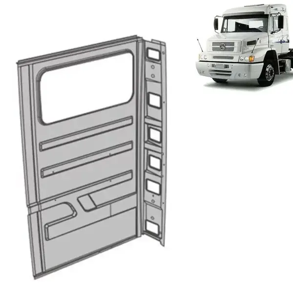 Chapa Traseira Cabine para Caminhão MB 1630 / 1634 / 1935 / 1938LS / 1941 / 2638 Lado Esquerdo