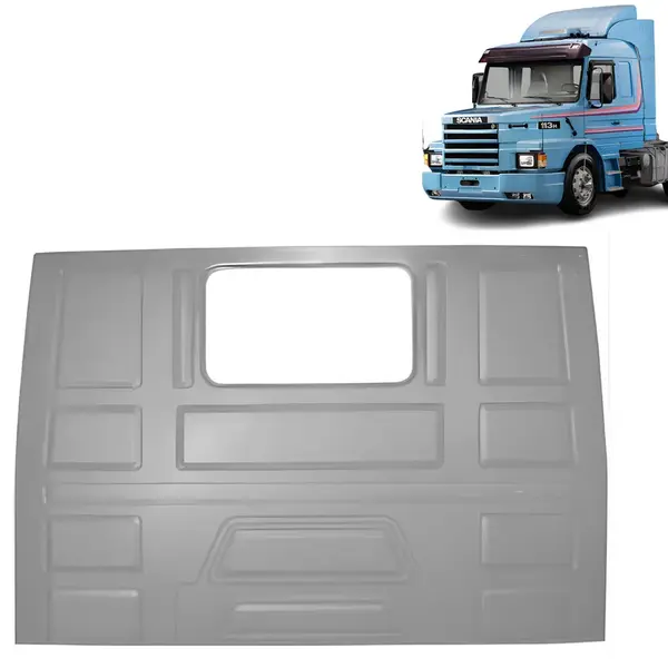 Chapa Traseira Cabine para Caminhão Scania T / R 112 / 113 / 142 / 143