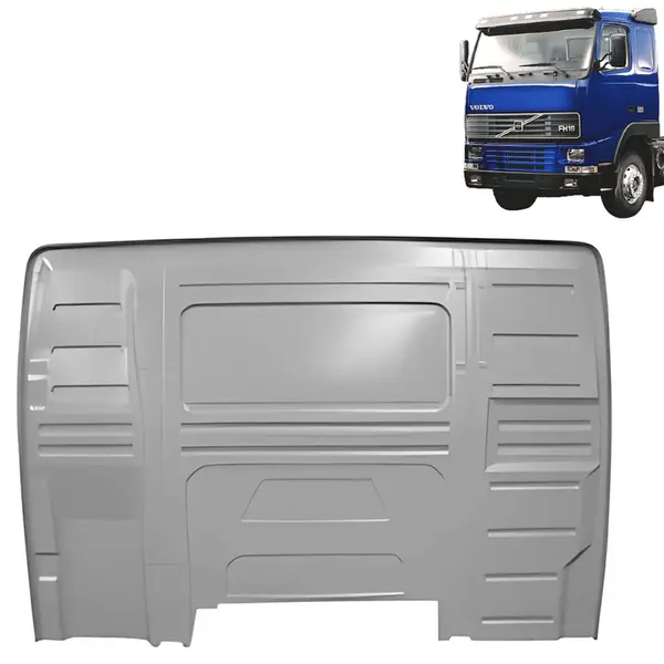 Chapa Traseira Cabine Para Caminhão Volvo NH 2000 á 2004 Teto Baixo