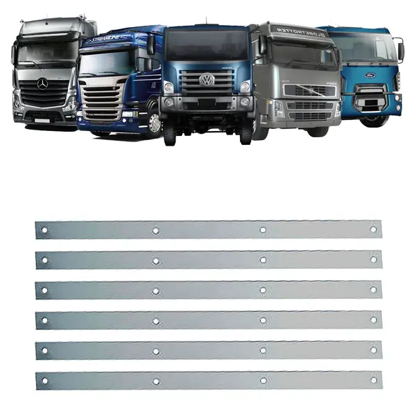 Chapinha Aço Aparabarro Caminhão Universal 47CM KIT 6 Peças
