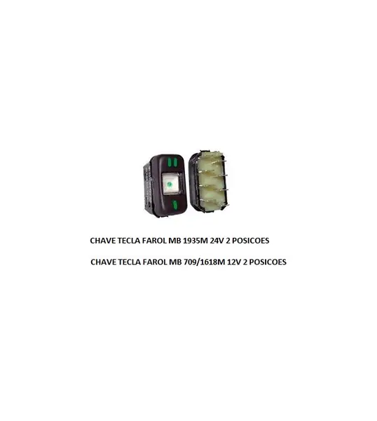 Chave Tecla Farol MB 709/1618M 12V 2 Posicoes