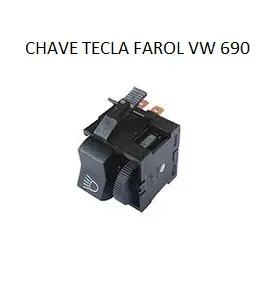 Chave Tecla Farol VW 690/11130 C/reostato