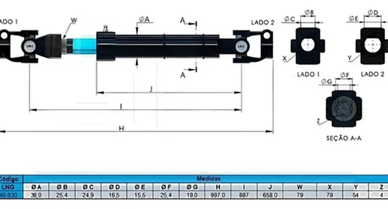 Coluna Direcao MB 714C 914C 95/06