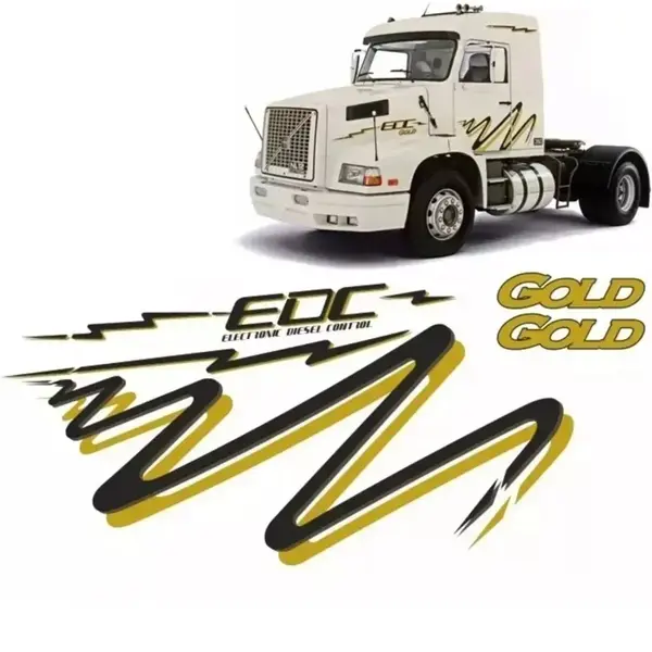 Conjunto Faixa Adesiva para Caminhão Volvo EDC Gold