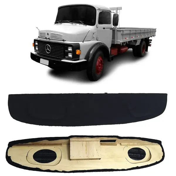 Console Teto para Som Caminhão MB 1113 1518 2013 Cab. Alta C/porta Luva