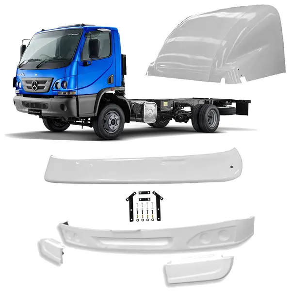 Defletor Tapa Sol Spoiler Caminhão MB Accelo Cab. Estendida
