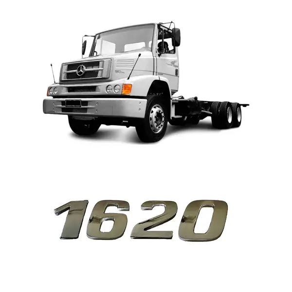 Emblema Adesivo Cromado Caminhão MB 1620