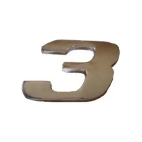 Emblema Adesivo Cromado Caminhão MB N° 3