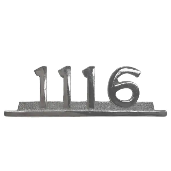 Emblema Caminhão MB 1116 Cromado de Ferro Zamak