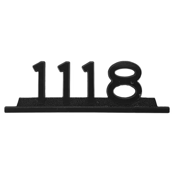 Emblema Caminhão MB 1118 Preto de Ferro Zamak