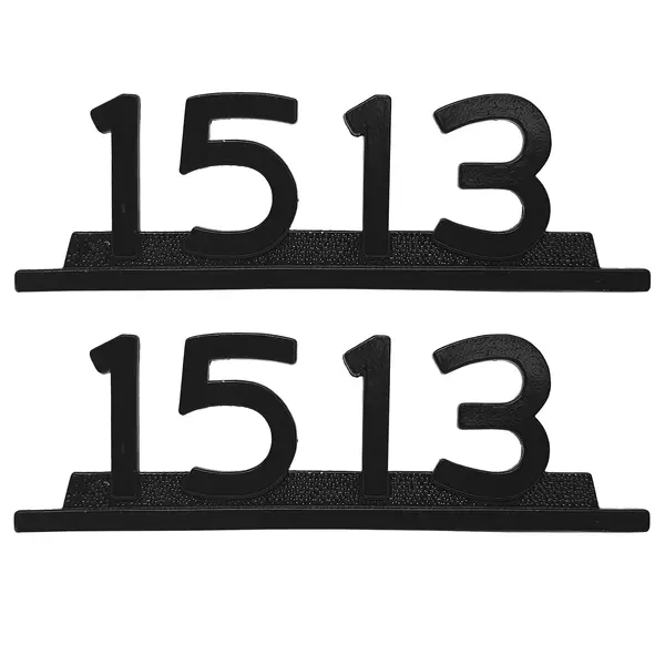 Emblema Caminhão MB 1513 Preto de Ferro Zamak Par