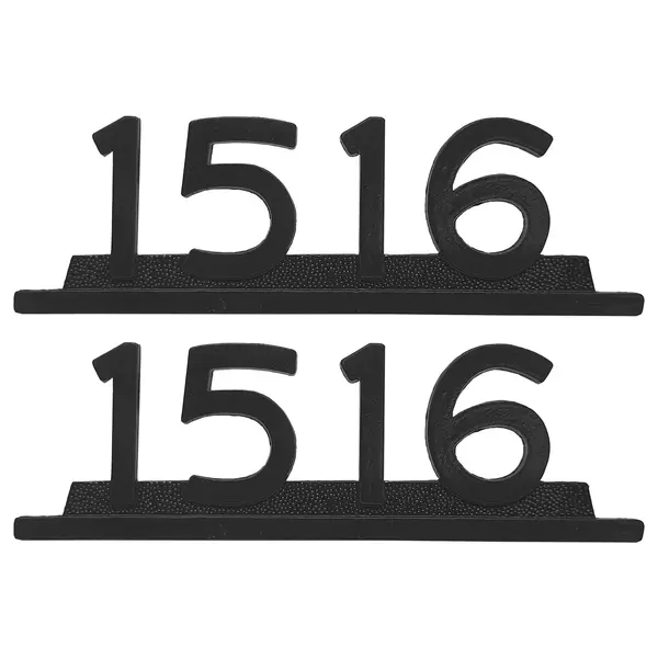 Emblema Caminhão MB 1516 Preto de Ferro Zamak Par