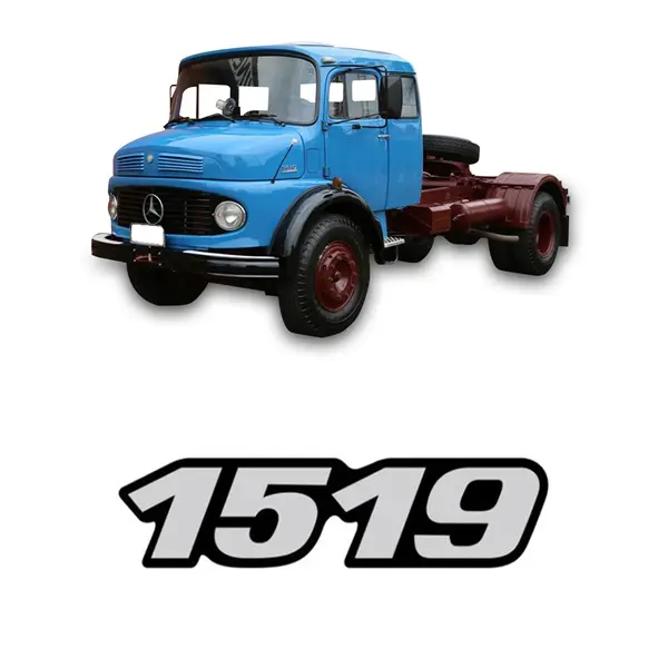 Emblema Caminhão MB 1519 Adesivo Resinado Lateral