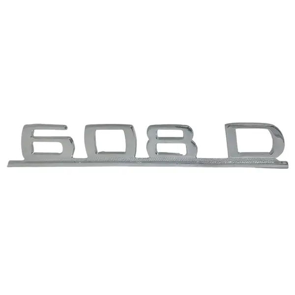 Emblema Caminhão MB 608D Cromado de Ferro Zamak