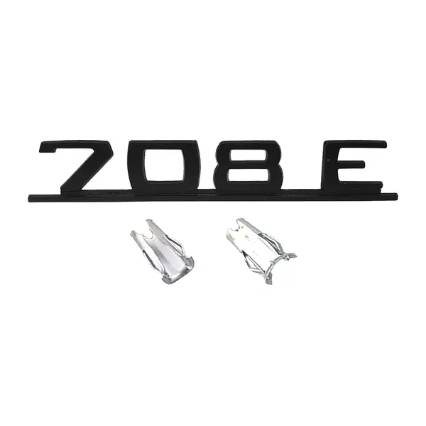 Emblema Caminhão MB 708E Preto de Ferro Zamak c/ Presilha