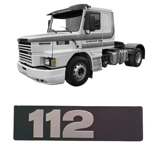 Emblema Caminhao Sc 112 1987 a 1992 Plastico