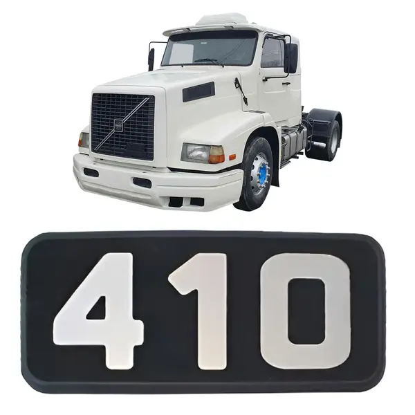 Emblema Caminhão Volvo NL/edc N°410 Lateral Cabine