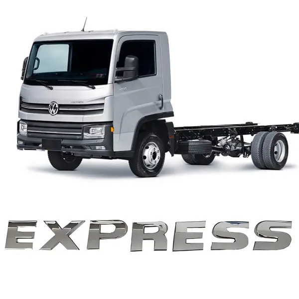 Emblema Caminhão VW Express Plástico Cromado Lateral