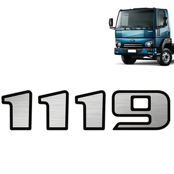 Emblema Escovado Frontal Para Caminhão Ford Cargo 1119